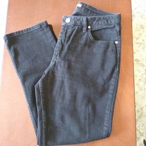 Riders by Lee Relaxed Fit Straight Black Women Denim Jeans High rise Size 14P